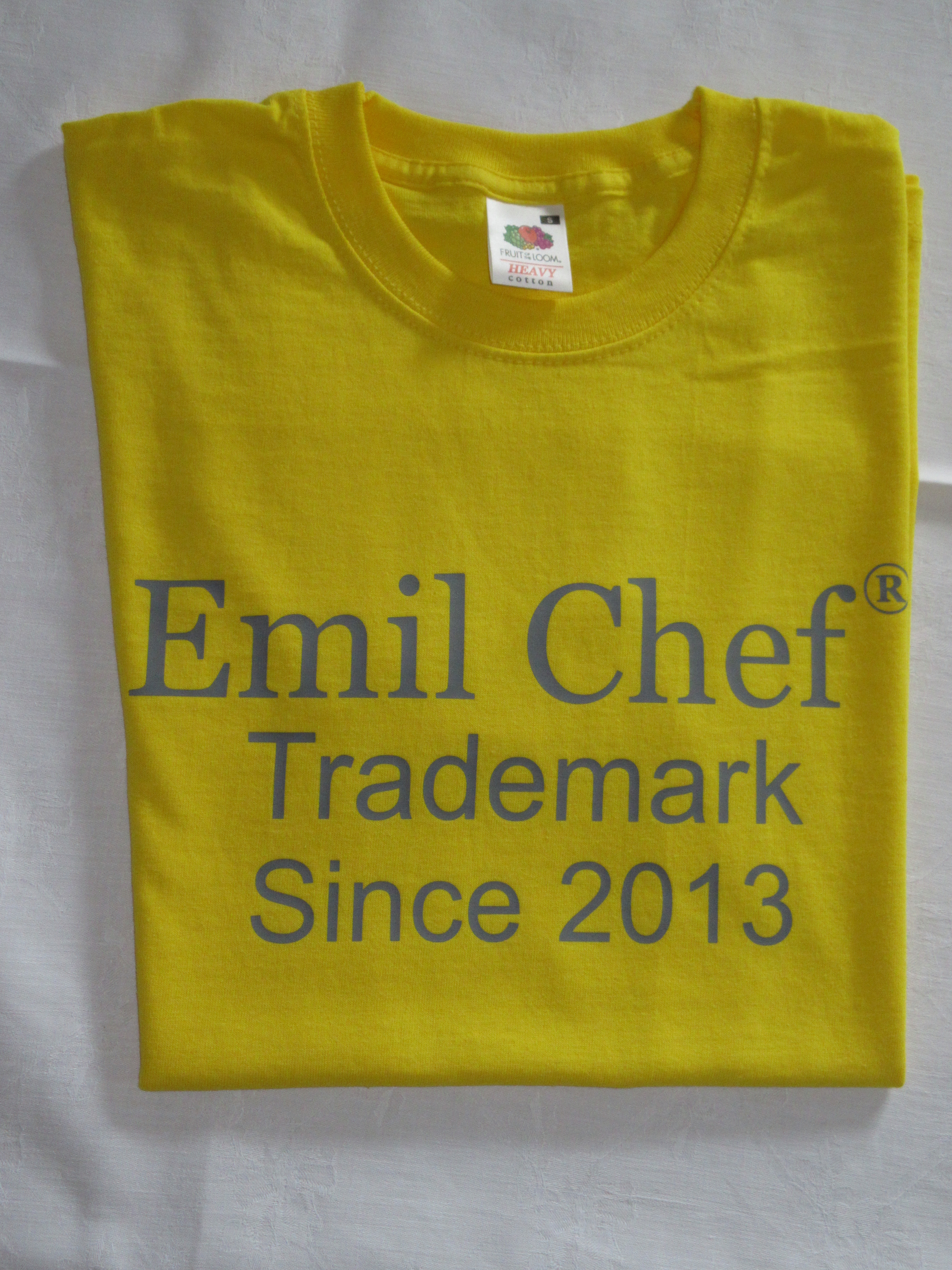 T-Shirt gelb Trademark einzel